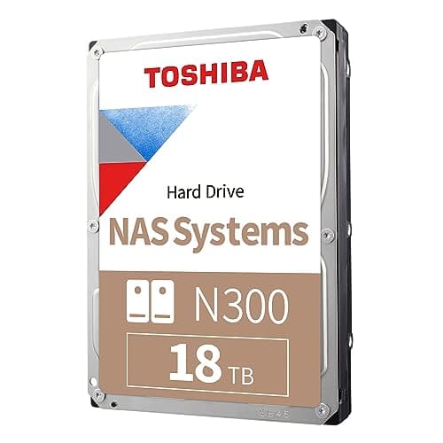 Toshiba N300 18TB NAS Internal Hard Drive for NAS Systems