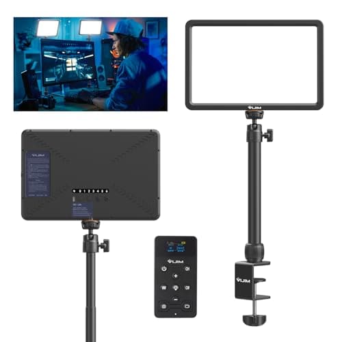 ULANZI K20 Key Light LED Video Light with Remote Control, Professional Studio LED Panel with 600 Lumens and 10W, 11" Video Light Dimmable 2500K-9000K, for YouTube/Live Streaming