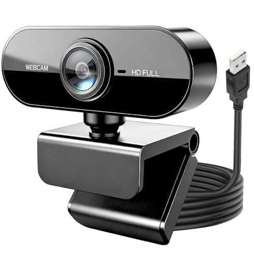 JagFond USB Webcam for PC, 1080P 30fps Full HD Computer Camera for Laptop