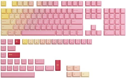 GLORIOUS GPBT Keycaps Cherry Profile (Grapefruit) | Super Durable Thick PBT Plastic, Eye Catching Aesthetics, Superior Acoustic Sound, Fade Resistant Legends, ANSI