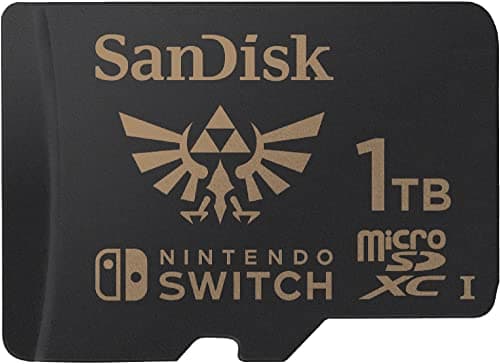 SanDisk 1TB microSDXC card for Nintendo Switch consoles, Nintendo Licensed Product, Zelda edition, up to 100 MB/s, more place for games, UHS-I, Class 10, U3, Legend of Zelda | Officially Licensed for Nintendo-Switch, UHS-I, Up to 100MB/s Read Speeds, Instantly add additional space