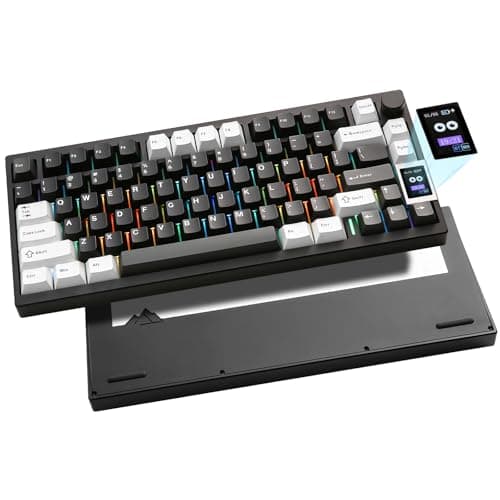 YUNZII AL80 Wireless Aluminum Mechanical Keyboard (Black, Cocoa Switch)