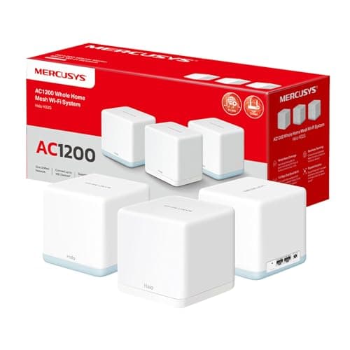 MERCUSYS Halo H32G(3-pack) AC1200Mbps Mesh WiFi System, WiFi Router