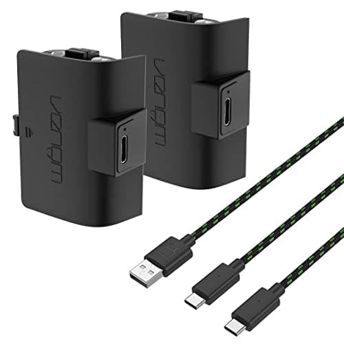 Venom High Capacity 1100mAh Rechargeable Battery Twin Pack - Black (Xbox Series X & S/Xbox One)