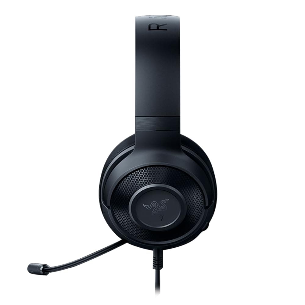 Razer Kraken X - Multi-Platform Wired Gaming Headset (Bendable Cardiod Microphone, Custom-Tuned 40 mm Drivers, 3.5 mm Connection, Oval Ear Cushions, Adjustable Headband) Black