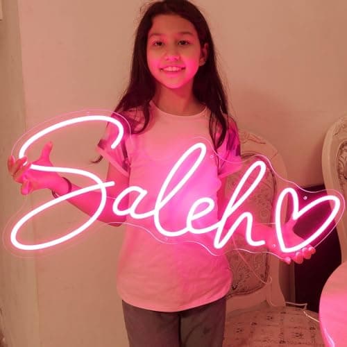Custom Neon Sign, Personalised Neon Sign Light for Birthday Party Gift Bedroom Home Wall Decor Wedding Game Room Shop Name Neon Sign
