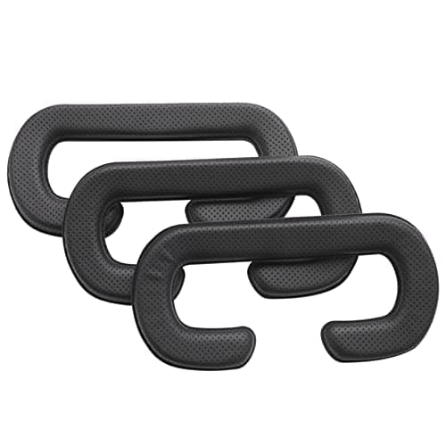 Xuzxinze for Cover Pu Leather,Foam for Headset VR Face Cushion Cover Bundle,Easy-To-Clean Face Foam Replacement for Accessories 11mm(Pack Of 3)