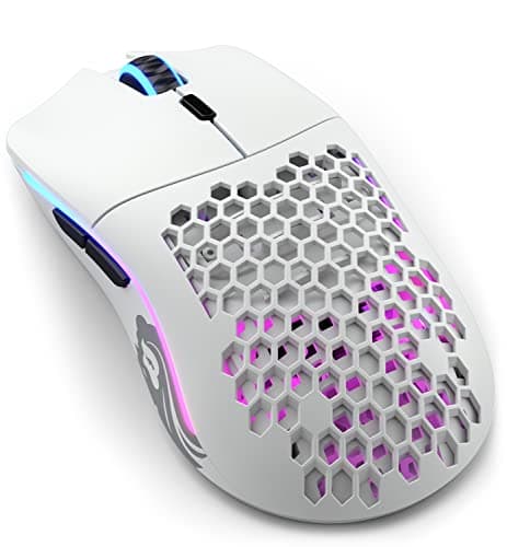 GLORIOUS Model O Wireless Gaming Mouse (Matte White) | 69g Superlight Ambidextrous Design, Lag Free 2.4GHz Connectivity, Up To 71 Hours Battery Life, BAMF RGB Sensor