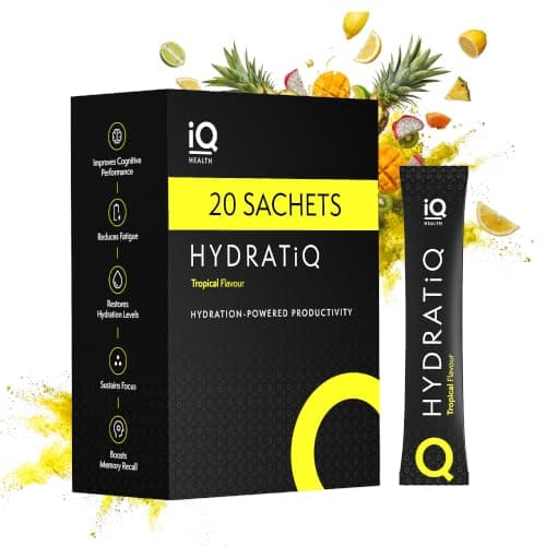 iQ Health Focus & Hydration Natural Electrolytes Drinks Powder - 20 Pack