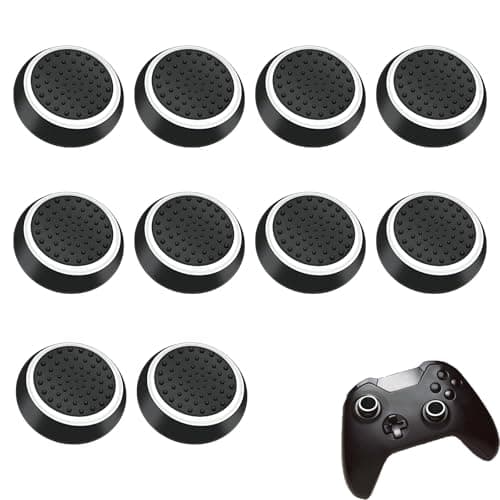 WQEDVN 10PCS Controller Grips, Silicone Thumb Grips, Compatible with PS4 & PS5 Joystick Controller