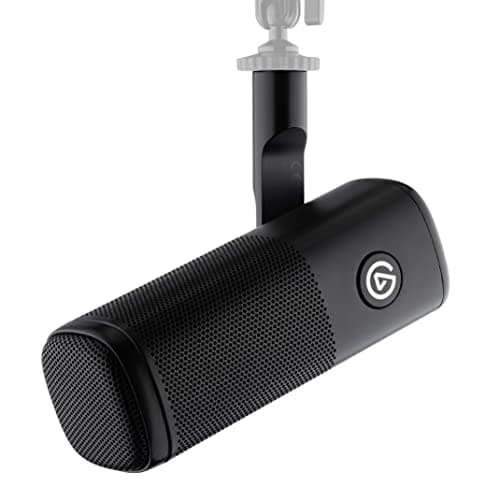 Elgato Wave DX Dynamic XLR Microphone, Cardioid Pattern | Speech-optimized capsule, Room noise rejection, No signal booster needed, Swivel mount included, Broadcast-ready