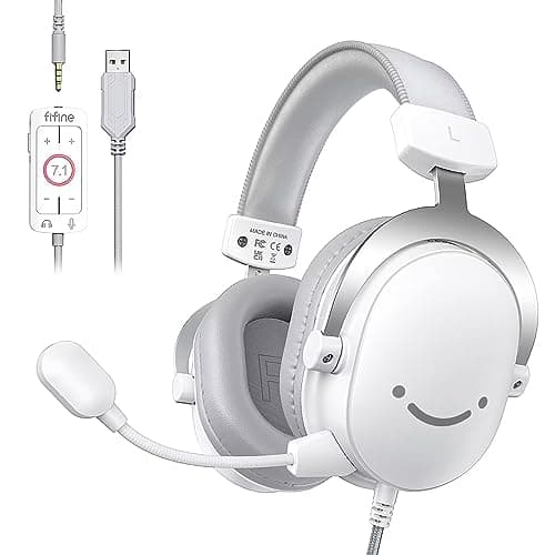 FIFINE H9W White 3.5mm/USB Gaming Headset