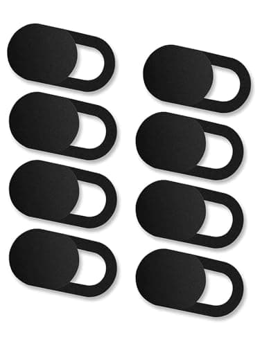 ALIANSHENG 8 Pack Webcam Cover, Camera Blocker,Webcam Cover Slide 0.027 Ultra Thin Suitable for Phone XS Max Webcam Cover for Laptops Pad Devices Camera Cover Slider Laptop Camera Cover