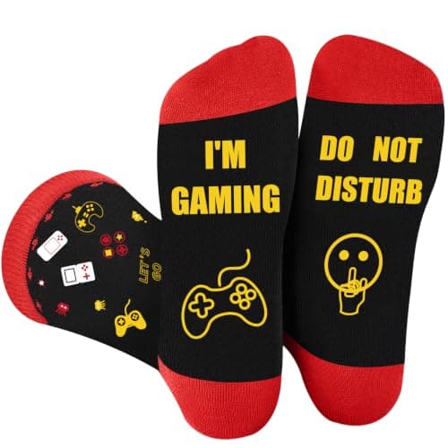 Effeet Funny Socks Men, Novelty Gamer Gifts for Men, Stocking Fillers