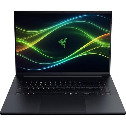 Razer Blade 18 (2026) - 18 inch Gaming Laptop - NVIDIA GeForce RTX 5080 - Intel Core Ultra 9-16" UHD+ 240Hz / FHD+ Display - 32GB DDR5 6400-1TB SSD - UK Layout | Black