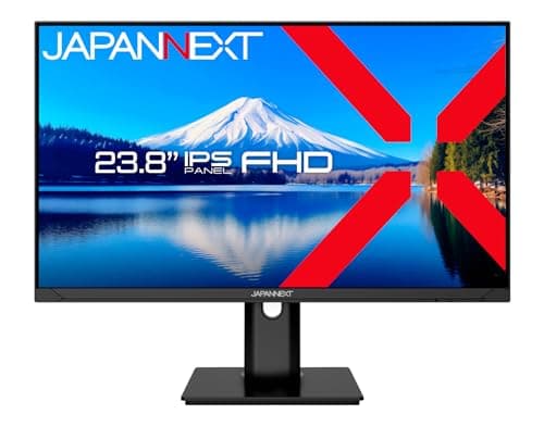 JAPANNEXT 23.8" IPS Full HD (1920x1080) PC Monitor | HDR | Charging Via USB-C(65W) Adjustable Height & Tilt (HSP) Built-in Speakers | G-Sync/FreeSync | 2 Year Warranty | JN-IPS2382FHDR-HSP