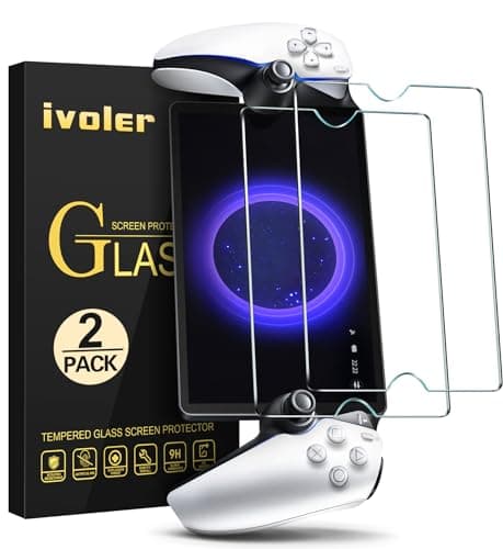 ivoler [2-pack Screen Protector compatible with PlayStation Portal Remote Player, Tempered Glass Protection Film [without air bubbles] [Hardness 9H] [Ultra Resistant]