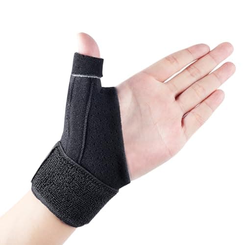 ACWOO Thumb Wrist Support Brace, Compression Reversible Thumb & Wrist Stabilizer Splint for Trigger Finger, Pain Relief, Arthritis, Tendonitis, Sprained, Carpal Tunnel, Fits Right and Left Hand
