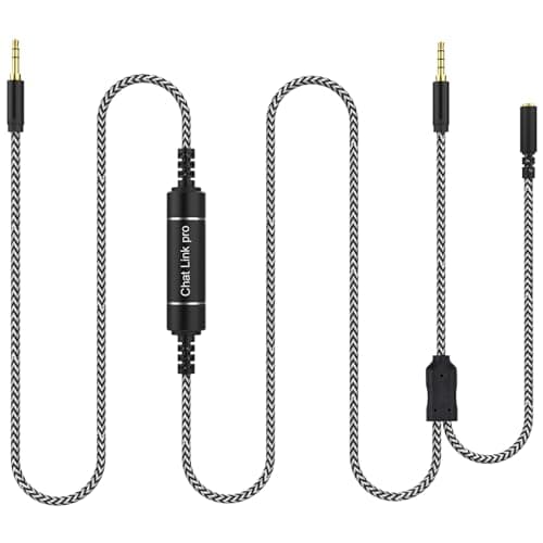 Chat Link Pro Audio Cable Adapter Compatible with Elgato HD60 X, HD60 S+, HD60 S, HD60 Pro, HD60, 4K60 Pro Capture Card for PS5, PS4, Nintendo Switch, Xbox One, Capture Voice Chat, Gameplay Sound