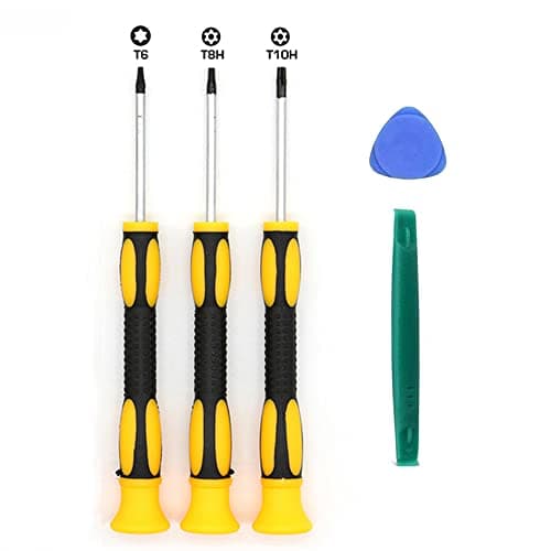 Fongmore T6 T8H T10H with Hole Security Torx Screwdriver Set for Xbox One 360 Controller PS3 PS4 Repair Tool Kit with Safe Prying Spudger