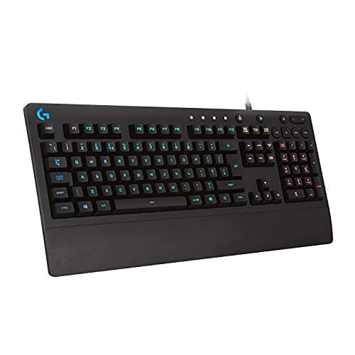 Logitech G G213 Prodigy Gaming Keyboard | LIGHTSYNC RGB Backlit Keys, Spill-Resistant, Customizable Keys, Dedicated Multi-Media Keys, QWERTY UK Layout - Black