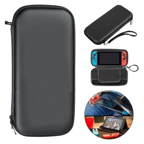 Slim Armor For Nintendo Switch OLED EVA Hard Travel Case Cover Carrying Tough (Blue)