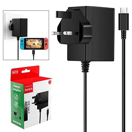 Fast Charger for Switch/Switch OLED/Switch Lite, Switch Ac Adapter Cable Compatible with Switch and Switch Pro Controller, Support TV Mode1