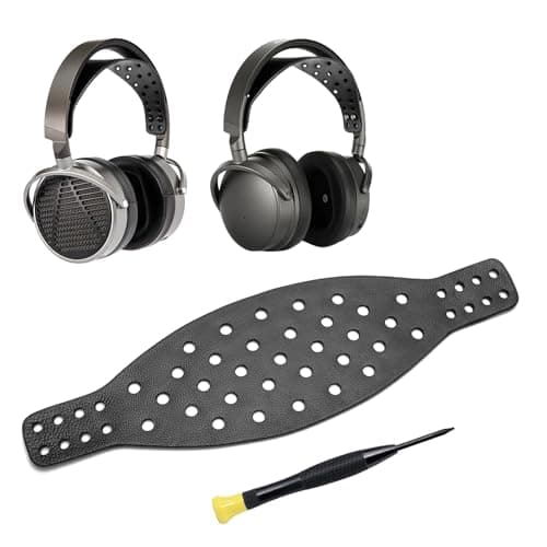 Voarmaks Wide Lambskin Headband Strap Compatible with Audeze Maxwell Gaming Headset & Audeze MM-100 Professional Headphone, Premium Double-Sided Leather Handcrafted, Durable, Comfortable, Cooler