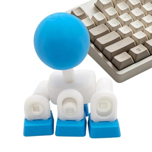 3D Printed Joystick Keycap for Mechanical Keyboard, WASD Arcade Stick Adapter, Quick-Release 4-Way Directional Mod for Gamings, Esports, Precise Control, DIY Novelty Keycaps for Office, Travel