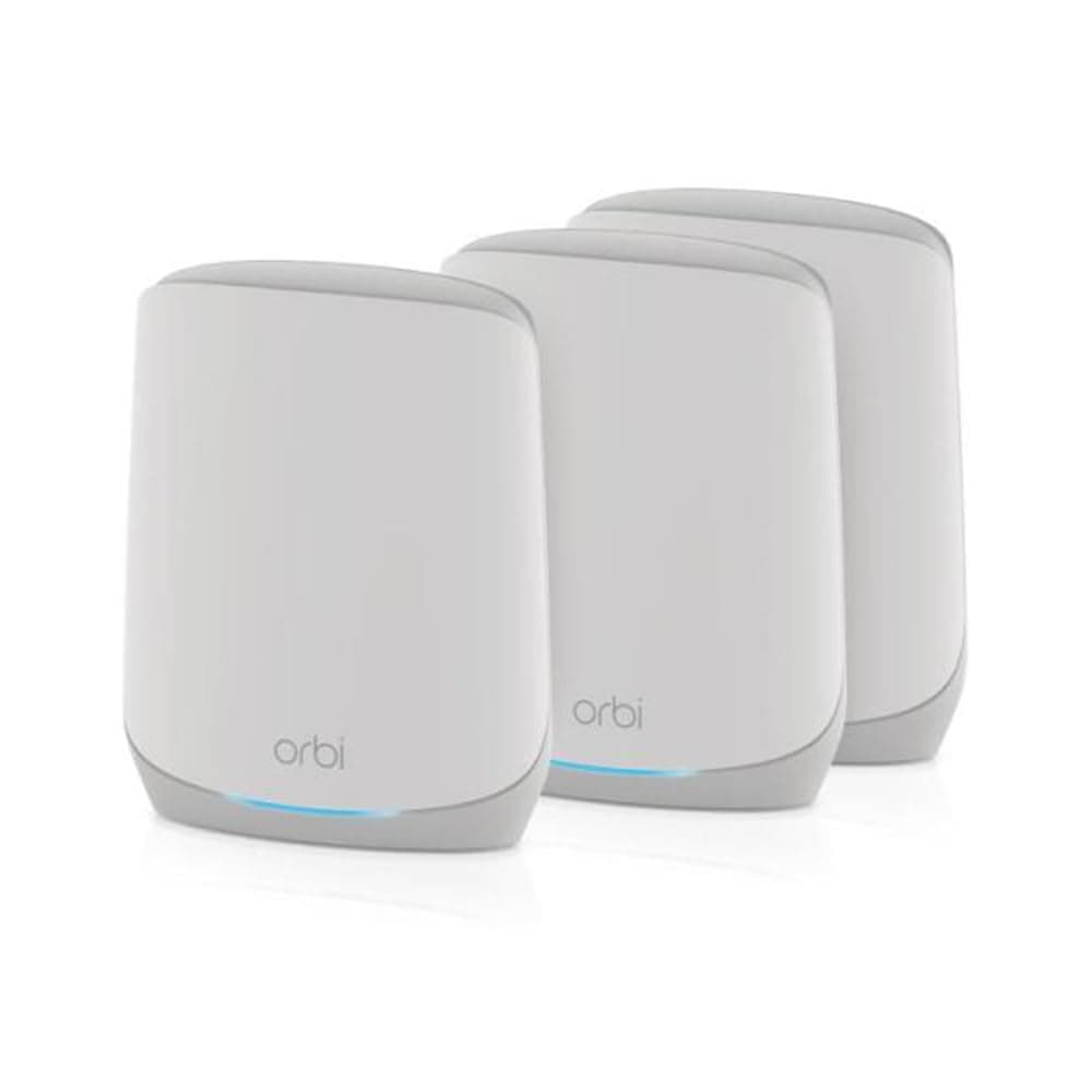 NETGEAR Orbi Mesh WiFi 6 System (RBK763S), Mesh Router & 2 Extenders, Cover Every Room, Up To 6,000 Sq Ft, Improve WiFi Speeds up to 5.4 Gbps & 75 devices, Simple App Set Up