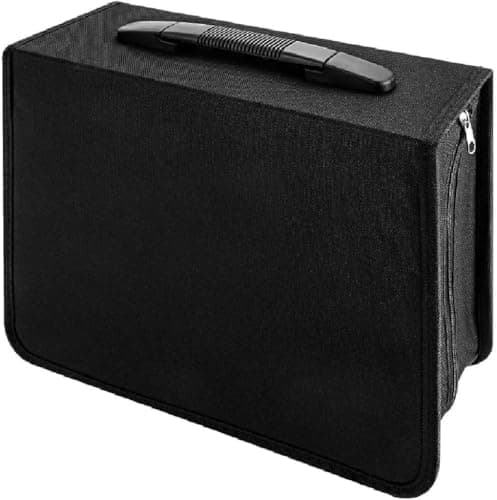 BREEZENEST CD DVD Storage Case Disc Holder Wallet Bag 320 Disc Capacity