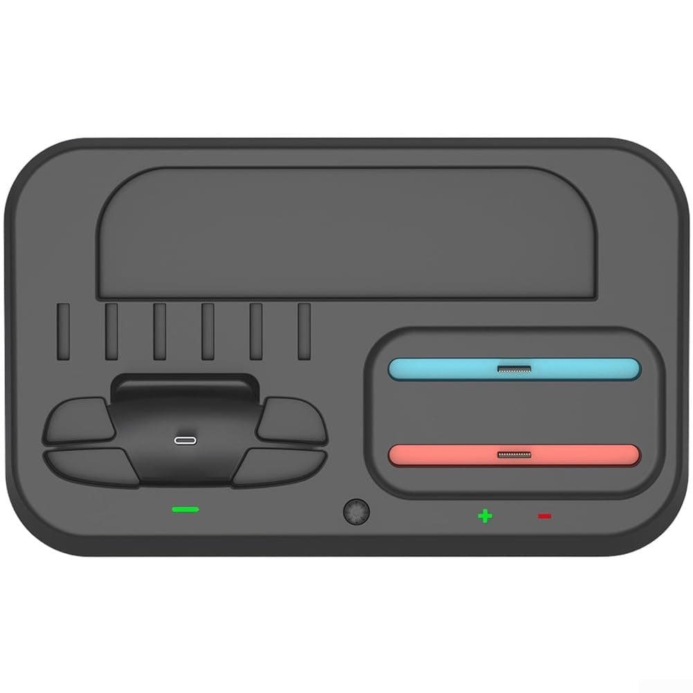 RGB Multi-Function Charging Dock for Nintendo Switch 2 – Compact ABS Stand with Simultaneous Pro & Charging and Built-in Game Card Storage