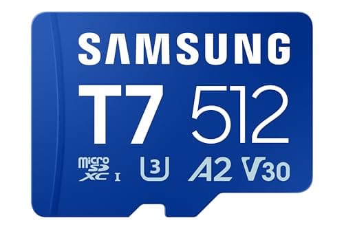 Samsung T7 microSD Memory Card, 512 GB, MB-MB512T/WW