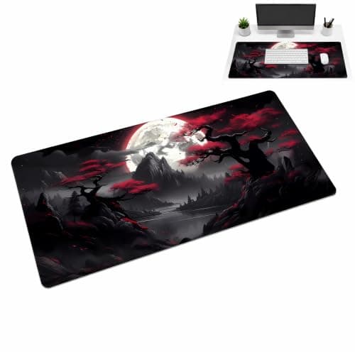 Lyyixbix Gaming Keyboard Mousepad, 1Pcs Large Gaming Mouse Pad Desk Mat with Rubber Base High Definition Printing Mouse Mat Extended Stable Adsorption for Office and Home 30 × 80 × 0.2cm