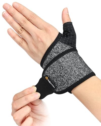 FitDA Wrist Support Strap, Adjustable Wrist Brace with Thumb Opening