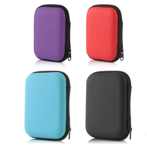 Set of 4 Card Boxes - Portable Case for 600+ Cards, Holds UNO, SKYJO, Phase 10, Cards Against Humanity - Organiser & Protector for Trading & Board Game Cards (2 Large + 2 Small)