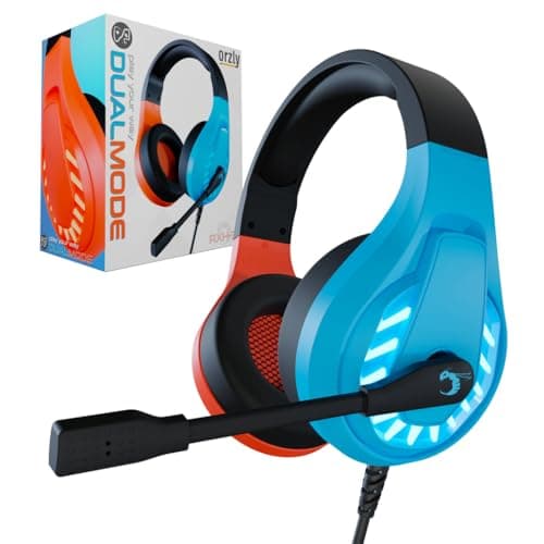 Orzly Gaming Headset for Nintendo Switch & Switch 2 Stereo Sound with Noise Cancelling Mic (Compatible with PS5, PS4, Xbox Series X|S, Xbox One & PC) Tanmai RXH-30 Gift Boxed
