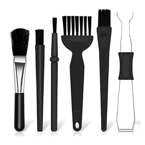 6-Piece Anti-Static Keyboard Cleaning Brush Kit, Portable ESD Dust Cleaner Set with Soft Bristles and Keyboard Keycap Puller for Laptop, PC, Motherboard, Camera, Mobile Phone and Office Equipment