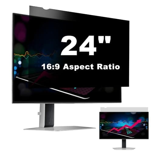 Computer Privacy Screen Filter for 24 Inch 16:9 Aspect Ratio Monitor