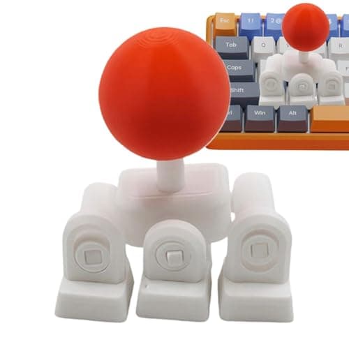 3D Printed Keyboard Joystick Keycap, WASD Joysticks for Keycap Keyboard, Mechanical Arcade Stick Adapter, 4-Way Directional Key Mod for Mechanical Keyboards, DIY Novelty Analog Button Attachment