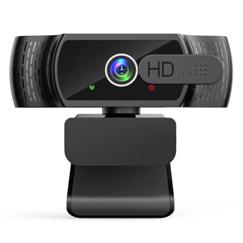 YIMONA FHD 1080P/30fps Webcam for PC/Laptop/Mac, 110° View Webcam with Mics, Privacy Cover, Auto Light Correction, Fixed Focus, Plug&Play USB Web Camera for Live Streaming, Video Calling, Conferences