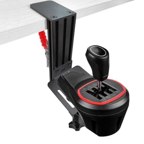 HTLAKIKJ Shifter Desk Mount - Adjustable Mount Holder for Racing Sim Shifter -Compatible with Thrustmaster TH8S & TH8A Shifter, Logitech Driving Force Shifter
