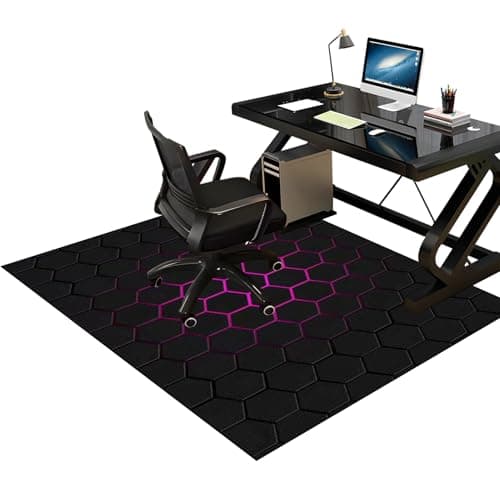 Carpet Protector for Office Chair 60 x 90 cm, Office Chair Mat for Hardwood Floor, Gaming Chair Mat, Floor Carpet Protector, Desk Chair Mat, Non-slip hardwood floor protector mat for Home Office