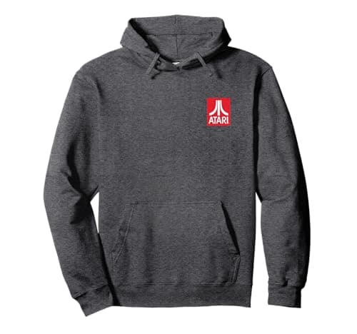 Atari Batch Classic Vintage Console Retro Gaming Fun Pullover Hoodie