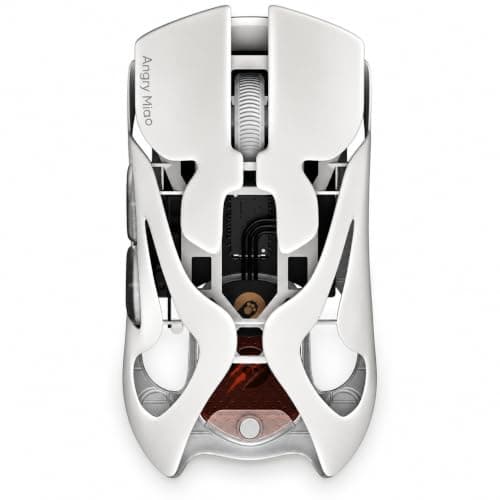 AngryMiao AM Infinity Mouse .97 Wireless White Gaming Mouse 47g Ultra-Light