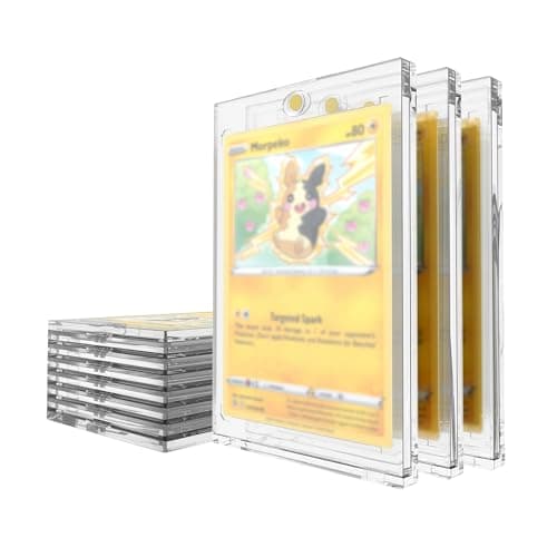 Mcbazel 35PT Magnetic Card Holder 10 Pack, UV Trading Card Protector Case