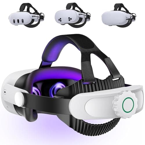 HASACOOL Head Strap Compatible with Meta Quest 3S/Quest 3/Quest 2,Adjustable Elite Strap Replacement VR Headset Accessories Head Strap Enhanced Support & Comfort & Reduce Pressure
