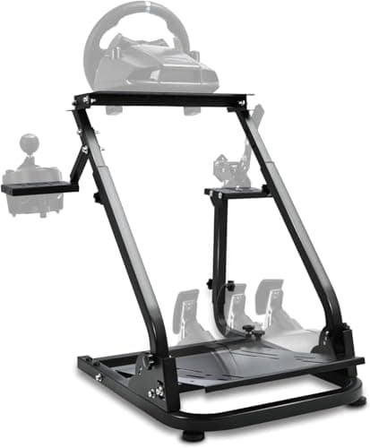 Dardoo Foldable Racing Wheel Stand Universal Sim Racing Cockpit Frame Compatible with Logitech G920 G29, for Thrustmaster T150 T80,Wheel & Pedals Not Included