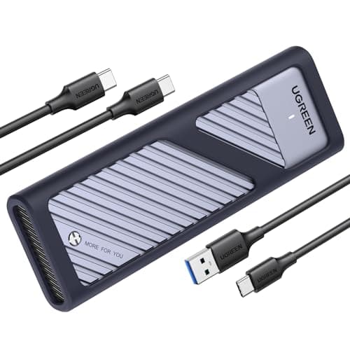UGREEN M.2 NVMe Enclosure, Upgrade Heat Dissipation, 10Gbps, Aluminum