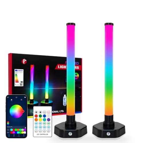 VCOM LED Light Bars, 2PCS Smart RGB Light Bar TV Backlight, 35cm